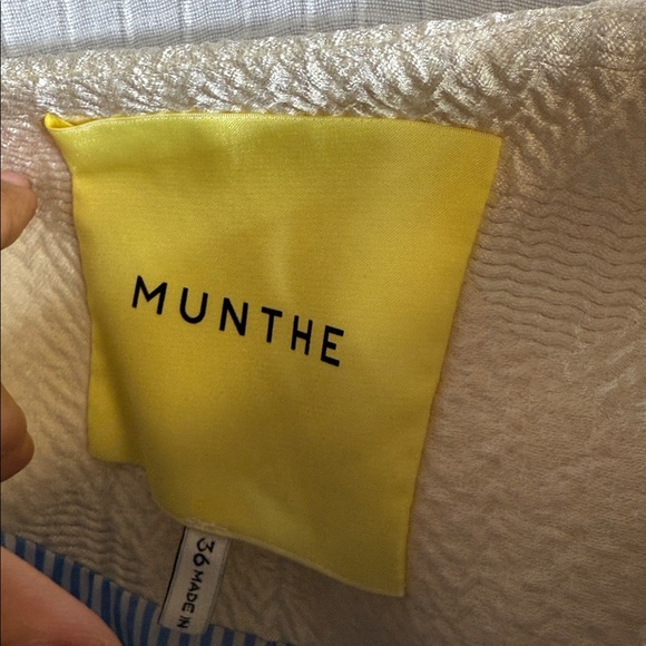 Munthe Otti Belted Jacket Cream Size 36 (Small/Medium) - Picture 8 of 14